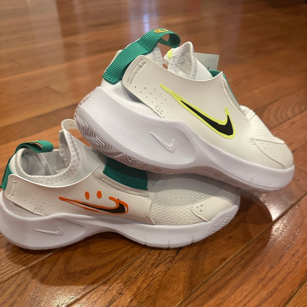 Nike “Have a Nice Day” Special Edition-Orange & yellow/green smile shoes 2Y
